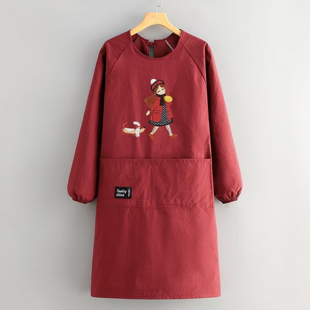 时尚泼水餐饮专用成人围裙 做饭防污家用围腰耐脏工作服