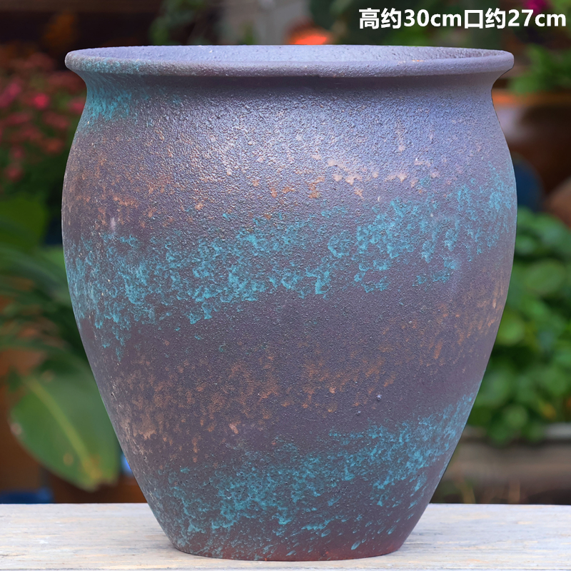 特大号多肉植物盆栽陶盆家用大口径发财树陶瓷高盆室内天堂鸟花盆