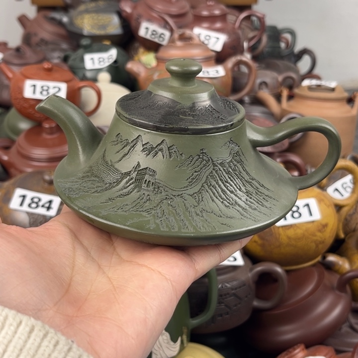 紫砂茶壶底部裂 漏水