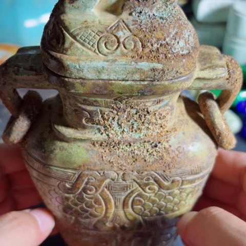 紫金钵盂菩提把件