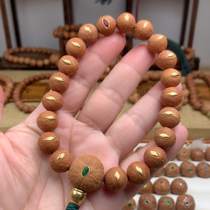 凤眼菩提吊坠手串