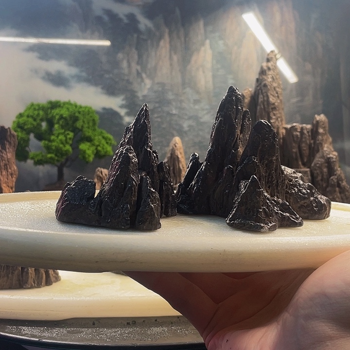 石材盆景鱼缸造景使用