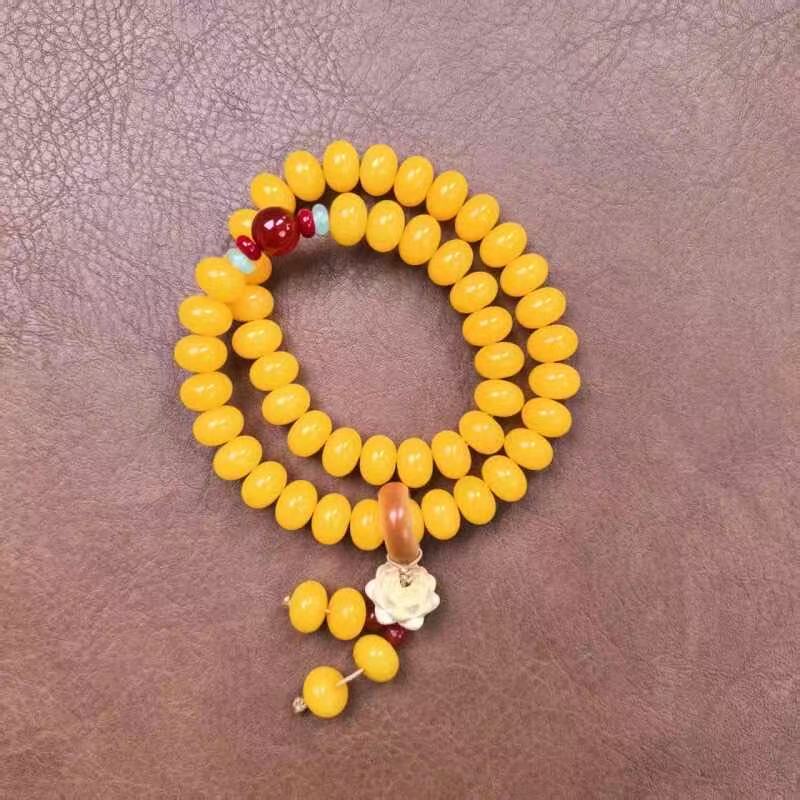 菩提PT-28 天然菩提帝王黄多圈文玩菩提手串（无礼盒）