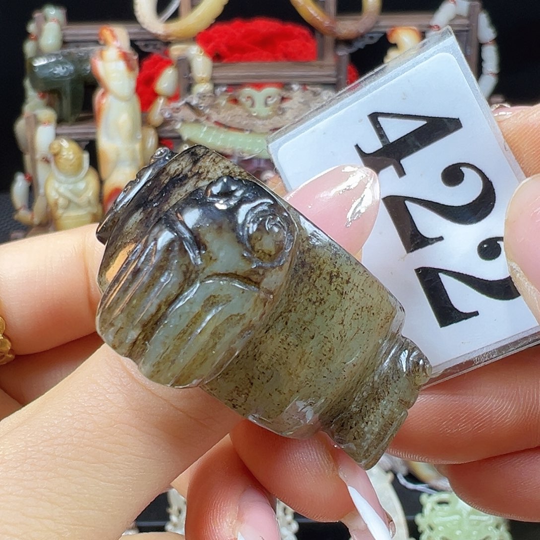 和田玉未镶嵌挂件