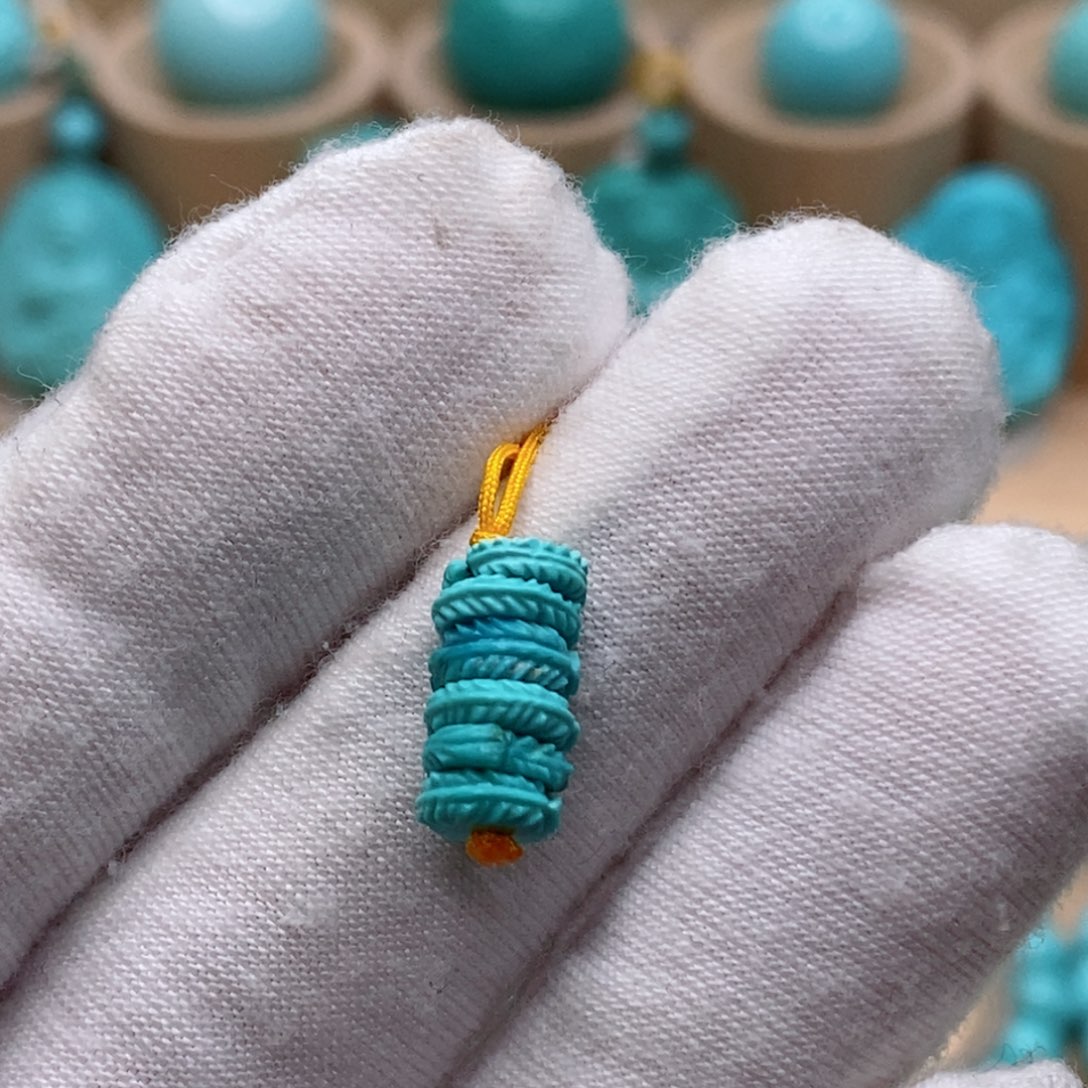 绿松石未镶嵌珠宝奇石6.4mm