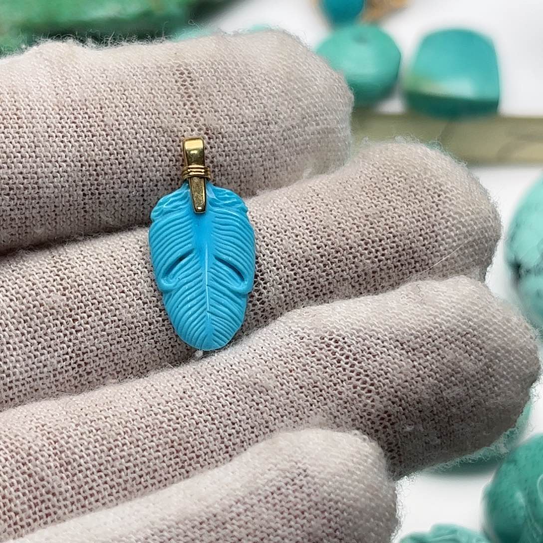 绿松石珠宝奇石未镶嵌阿*汤