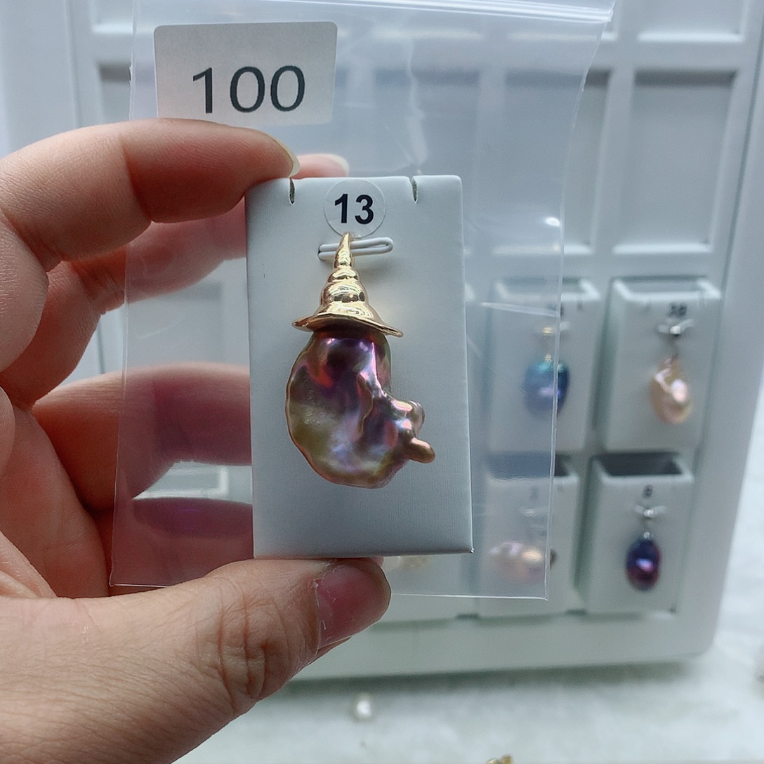 淡水珍珠合金吊坠(不含链)