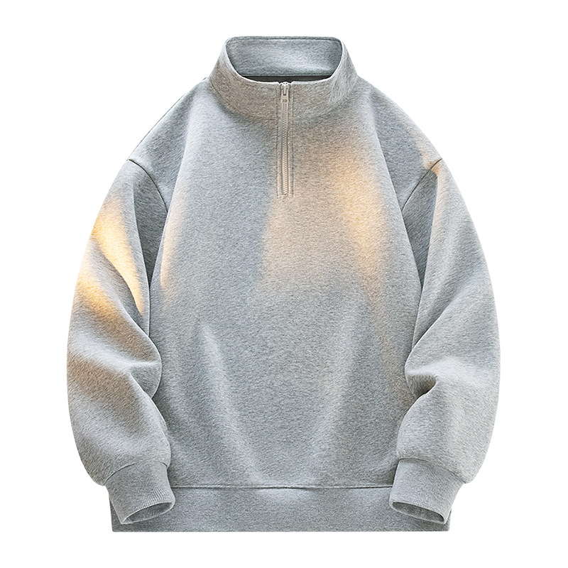 凡客半拉链加绒立领卫衣