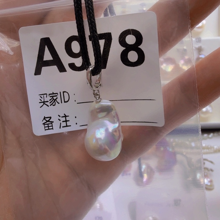 淡水珍珠银S925镶嵌颈饰