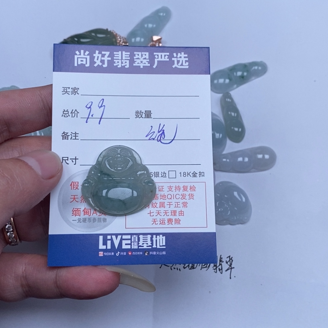 翡翠未镶嵌颈饰天然A货翡翠