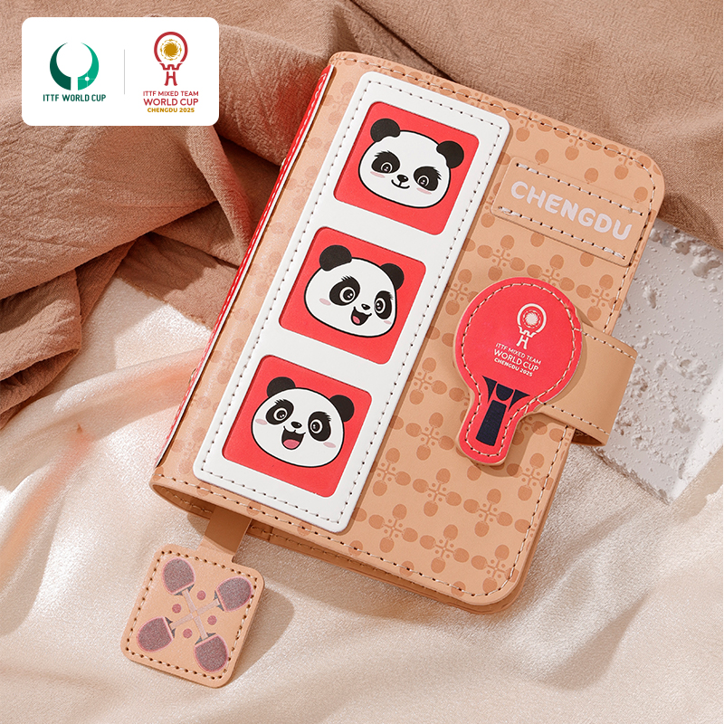 2025年成都混合团体世界杯乒乓赛事纪念复古pu手账本办公记事本