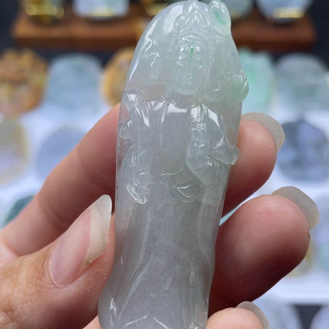 未镶嵌定制翡翠观音