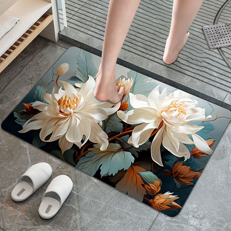 【昙花一现】多功能吸水垫入户门玄关厨房卫浴家用脚垫地垫