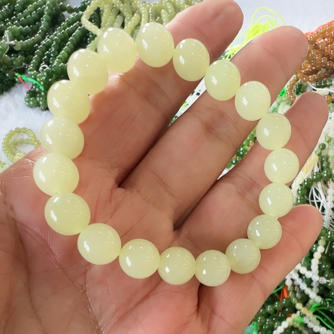 和田玉（黄玉）未镶嵌手串