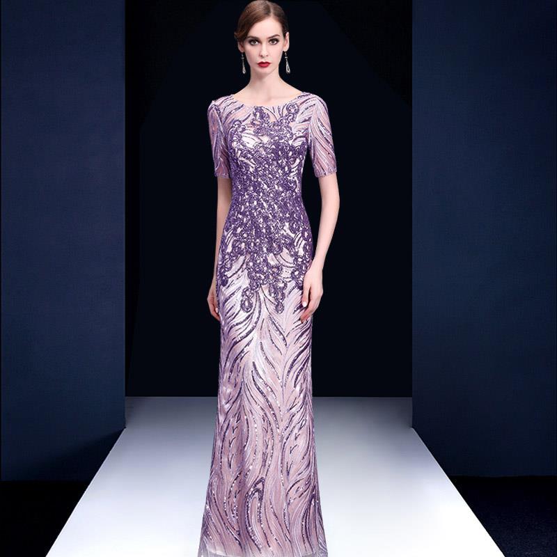 FAVMARTHA婚礼妈妈礼服丈母娘高贵年轻气质喜婆婆婚宴装晚礼服裙