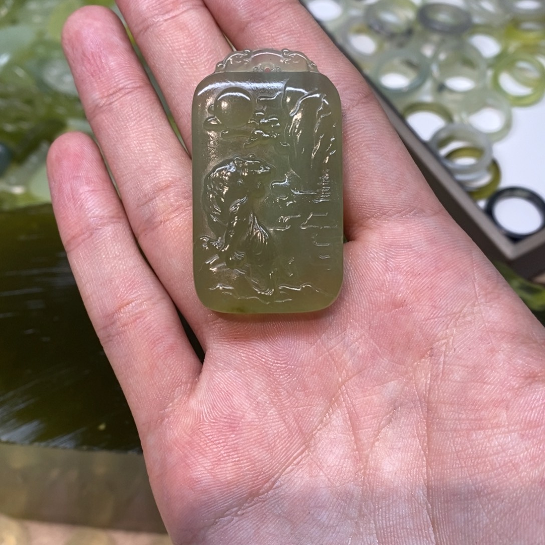 元***徵岫玉未镶嵌吊坠(不含链)