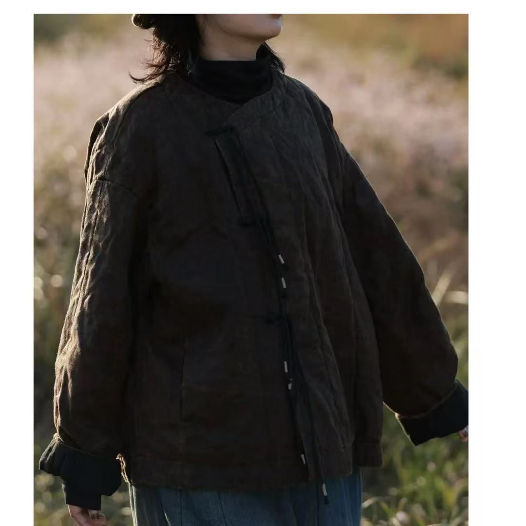 古蘭木-玄铁色棉衣3303