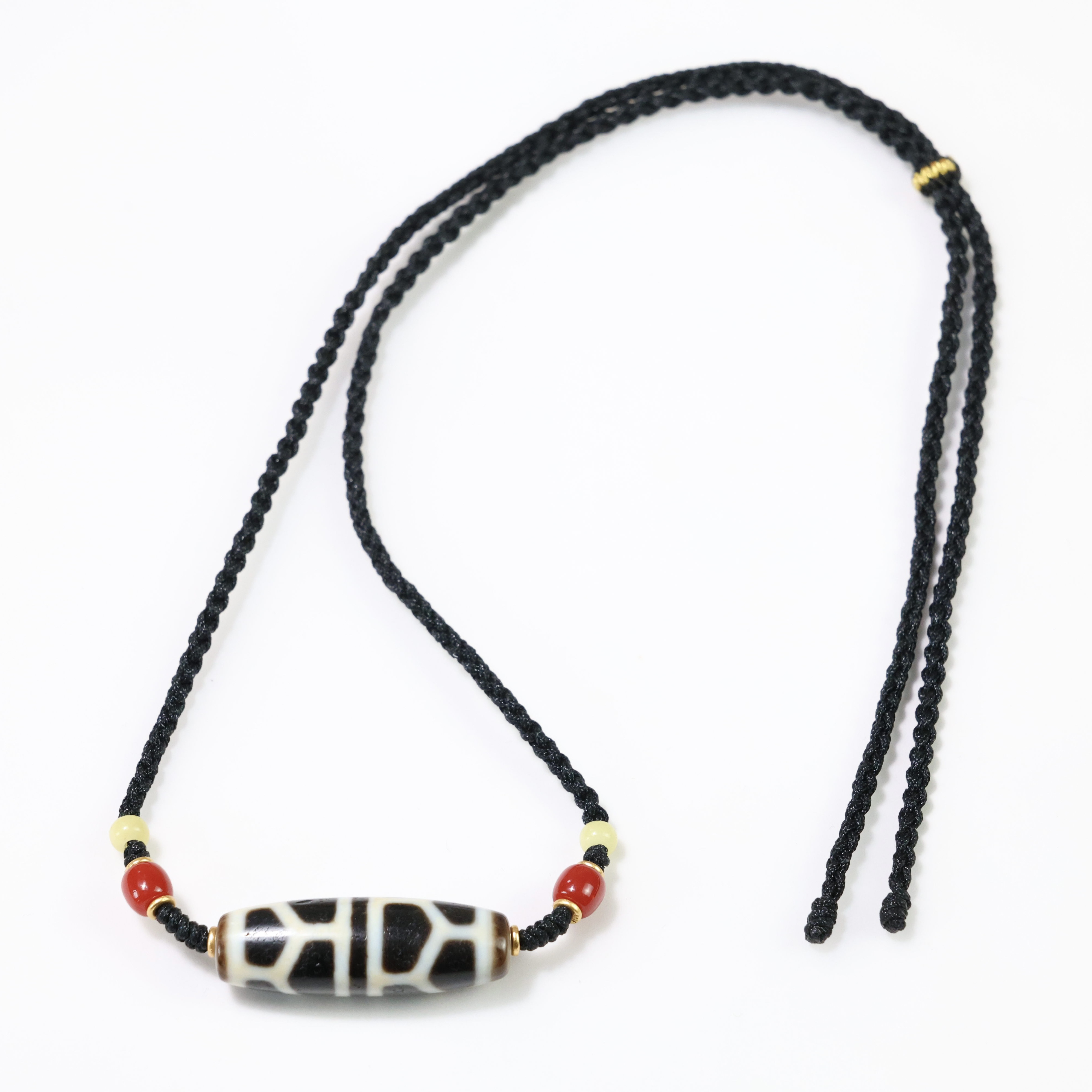 龟甲天珠十二眼玛瑙项链锁骨链男女同款主珠尺寸约保真37*12mm