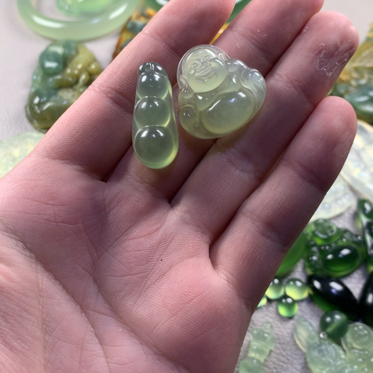 【闪购商品】蛇纹石玉岫玉未镶嵌