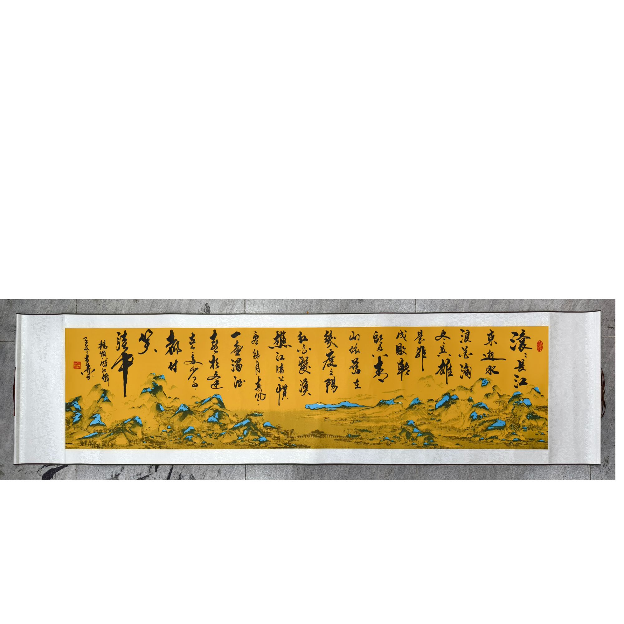 祖木森书法 《临江仙》210✖️55千里江山挂轴
