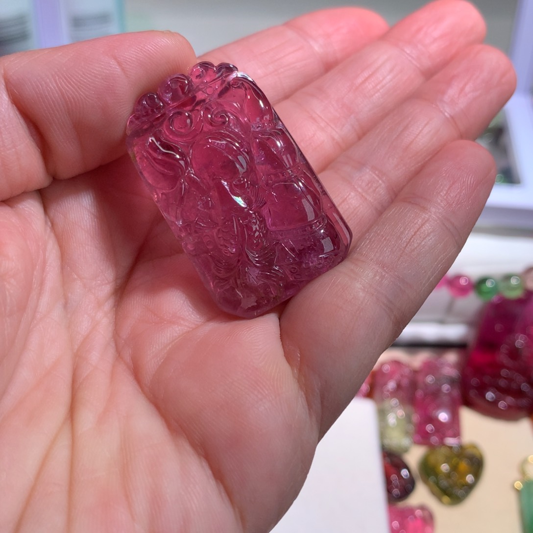 碧玺吊坠(不含链)未镶嵌啊*