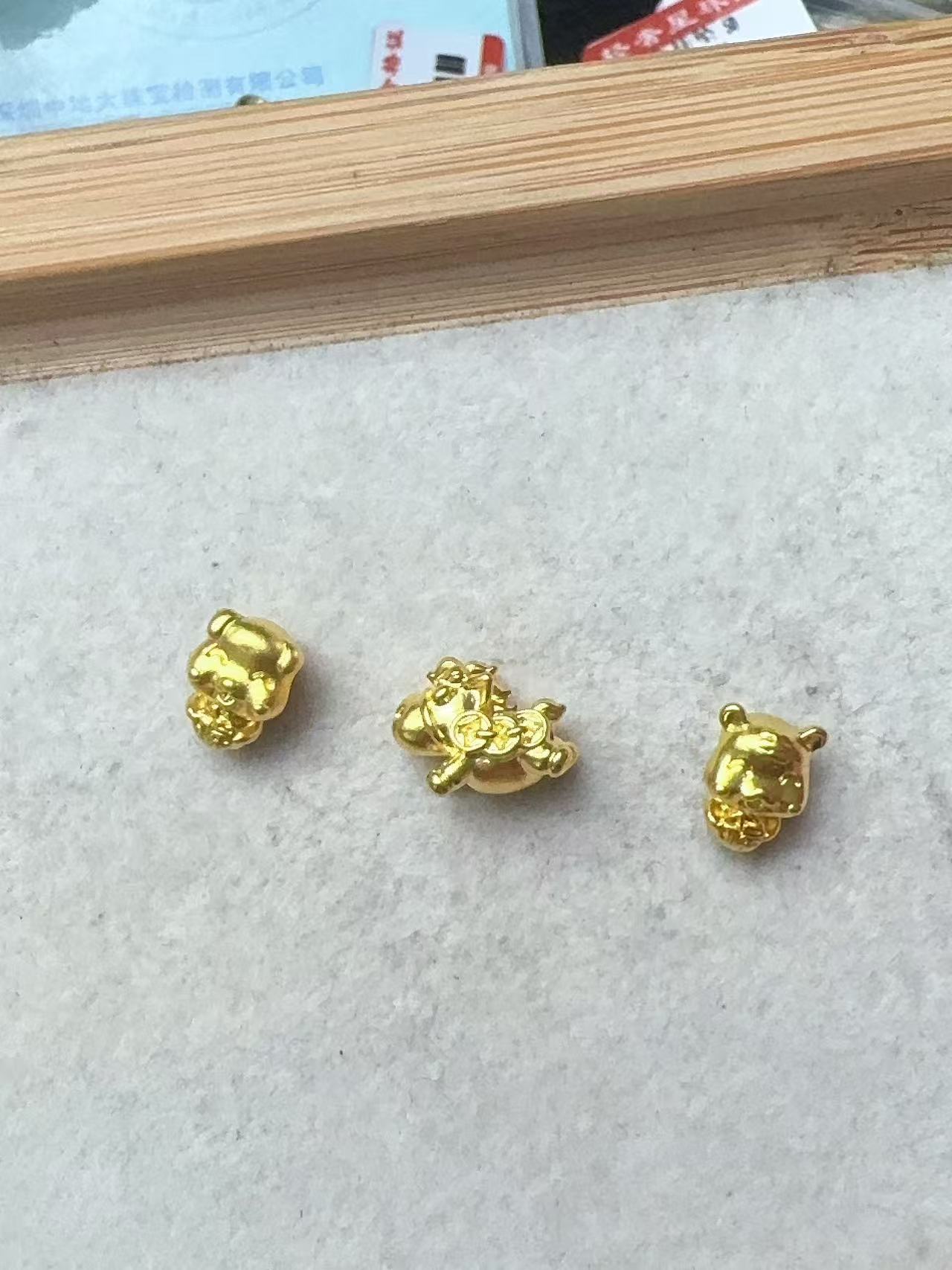 【足金999】狗虎马 5D工艺 时尚百搭