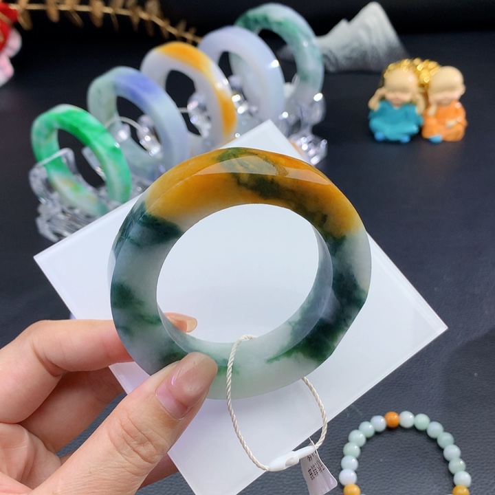 定制翡翠手镯未镶嵌糖*儿