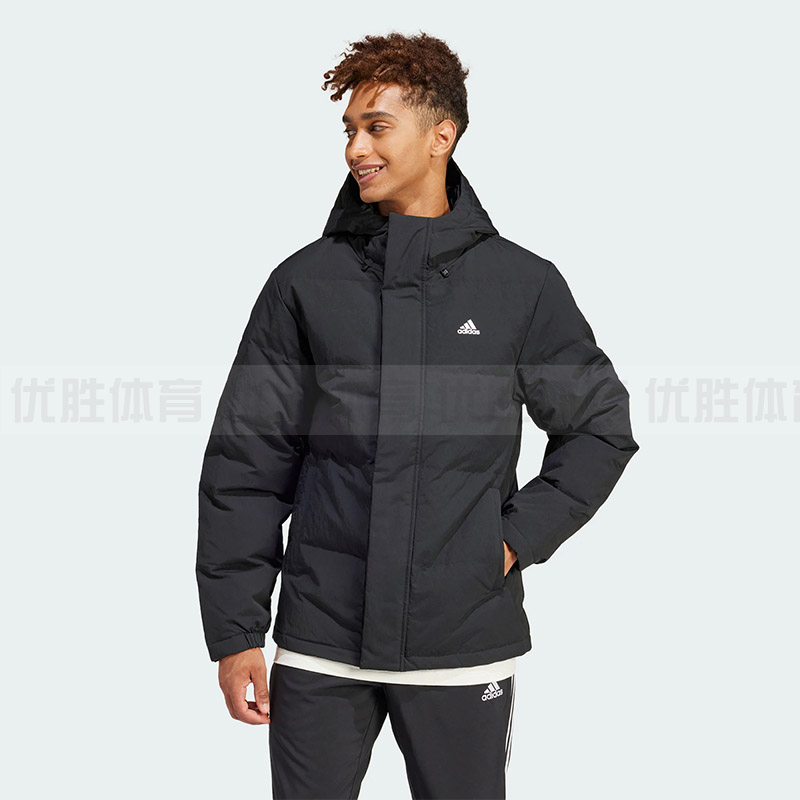 Adidas阿迪达斯 男子运动户外休闲连帽保暖防寒外套羽绒服 IZ4883
