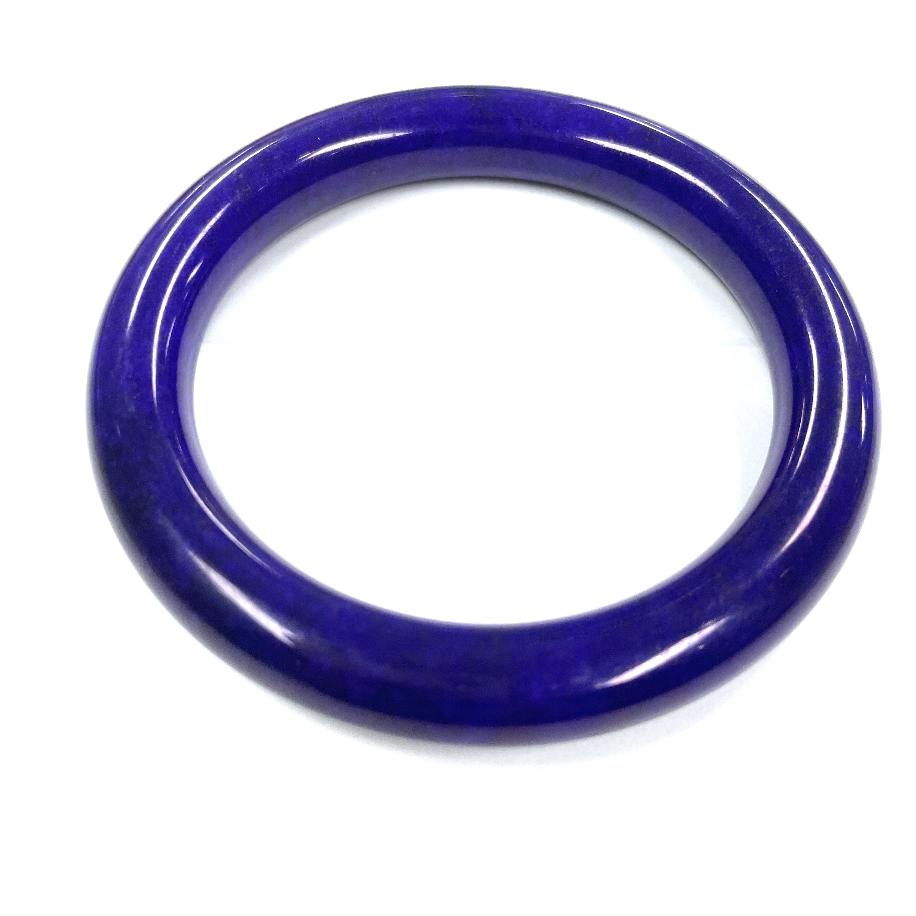 3019号紫色胖圆条手镯