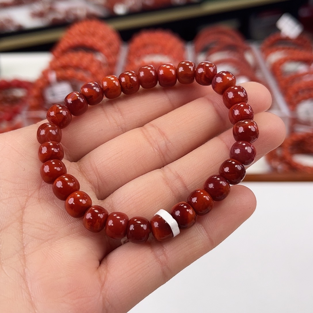 南红玛瑙老型单圈7未镶嵌