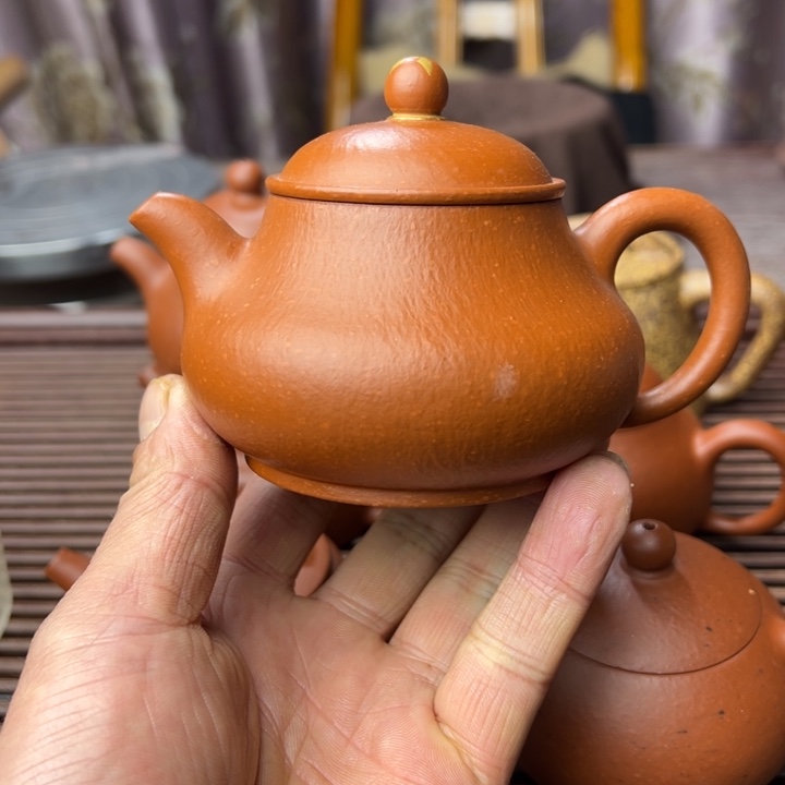 紫砂茶壶赵庄朱泥、全手工
