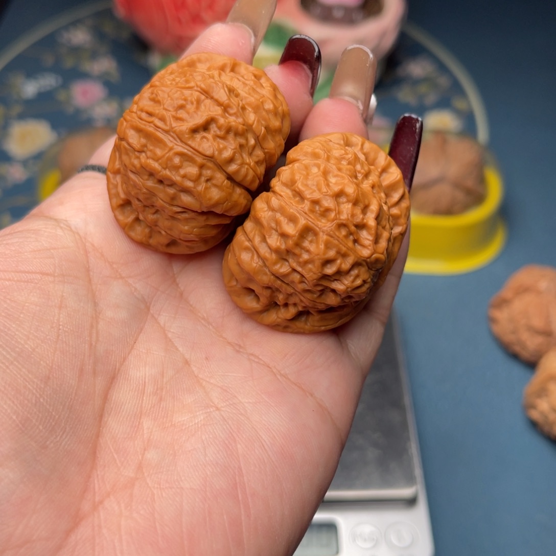 文玩核桃把件麦*南瓜墩43