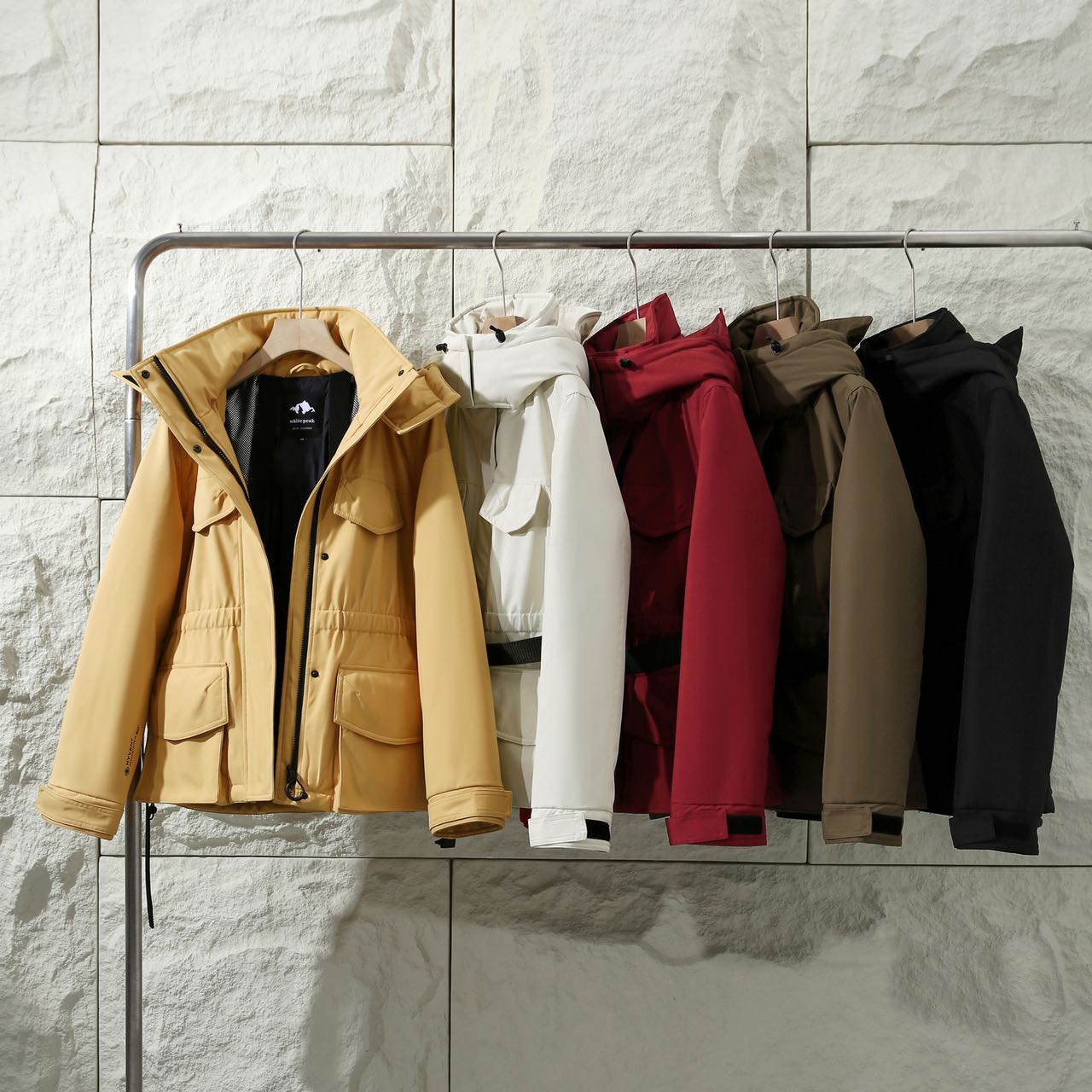 年货重磅90鹅绒三防四面弹立体收腰连帽御寒保暖鹅绒服女9035