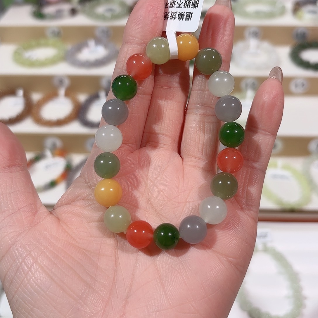 和田玉手链未镶嵌?****亮V