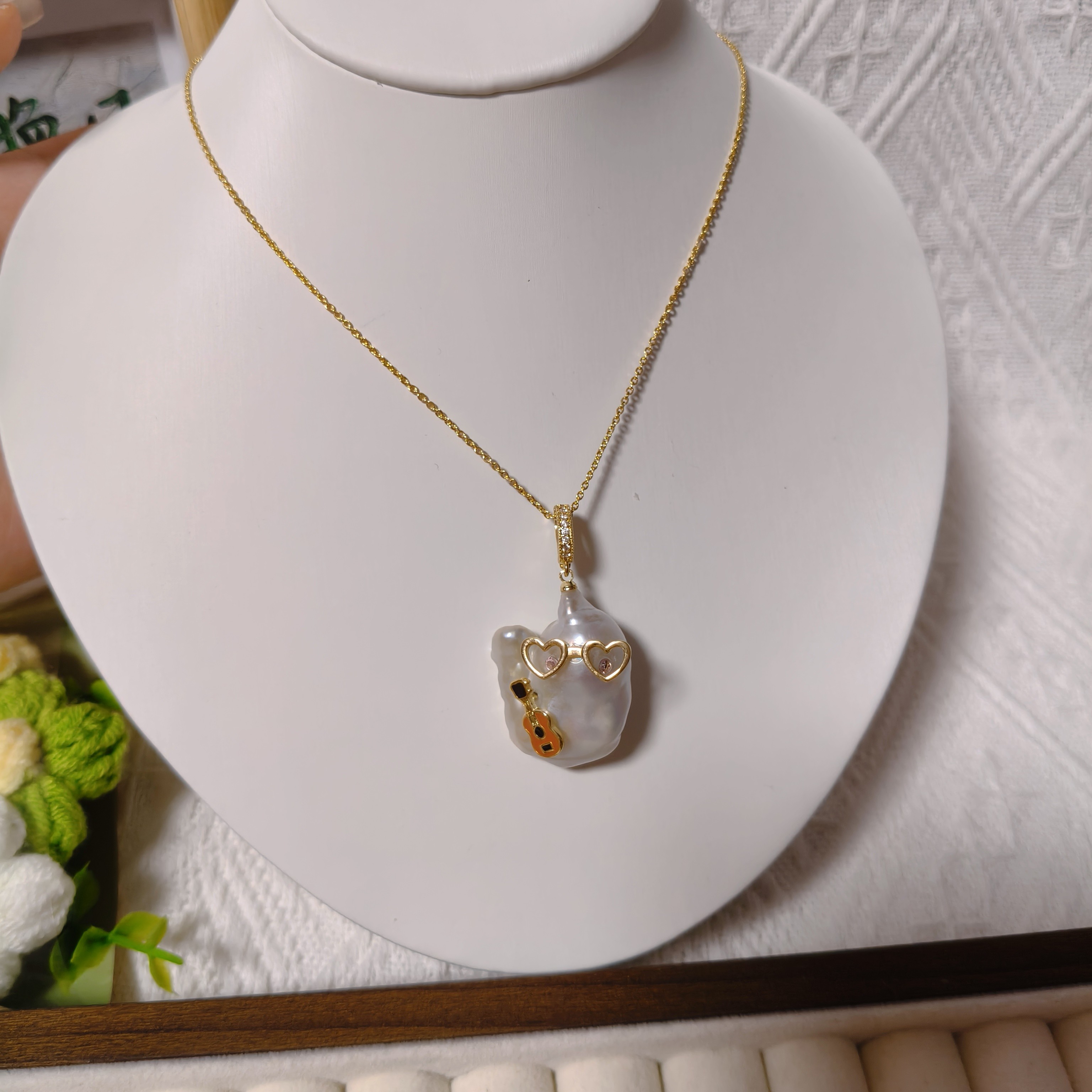 244--天然淡水珍珠吊坠，不含链