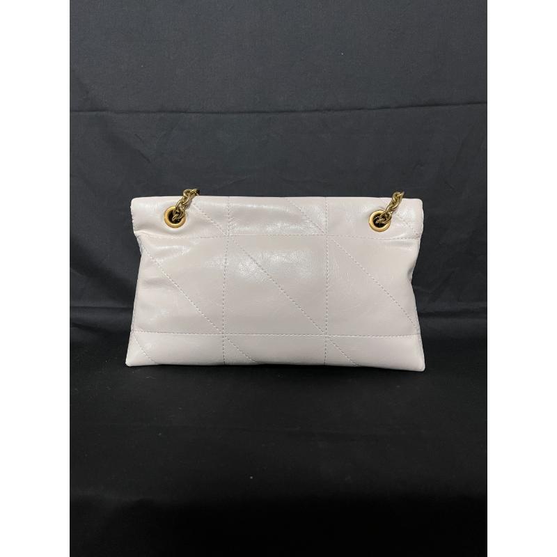 时尚潮流真皮新款女包斜挎包 0070 白色折叠