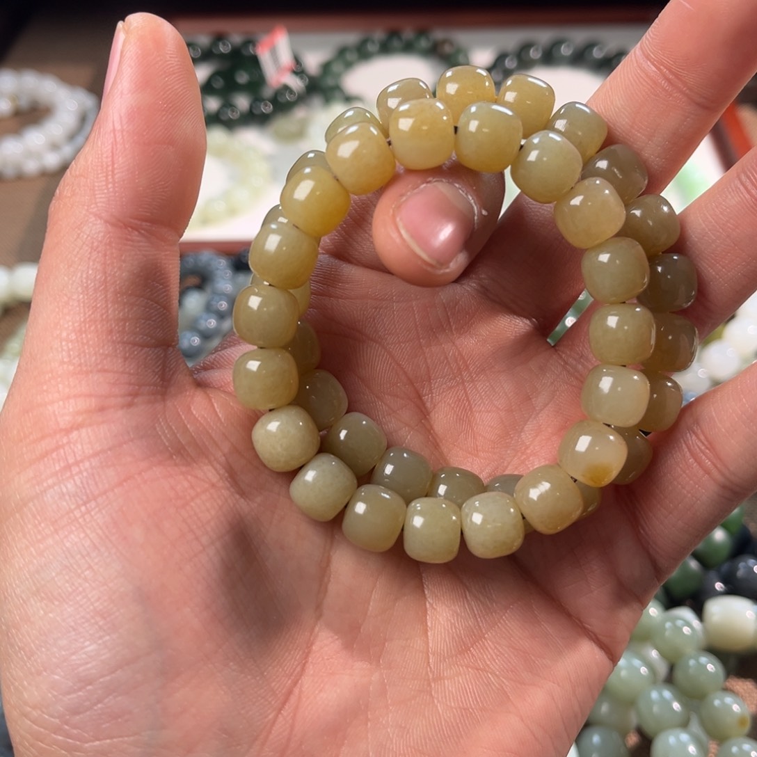 和田玉未镶嵌手链拍一发一