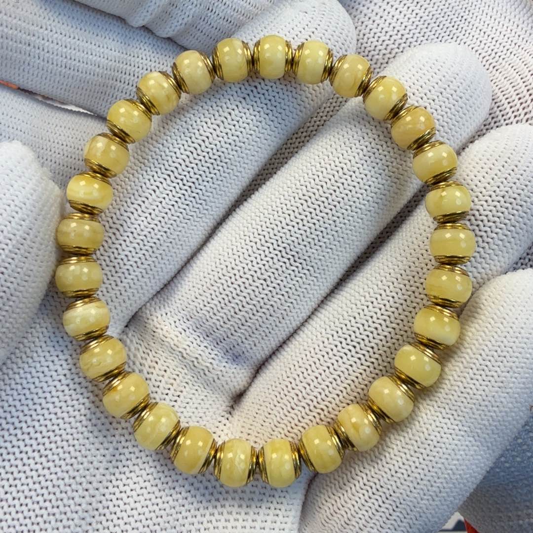 蜜蜡合金手链蜜蜡手串