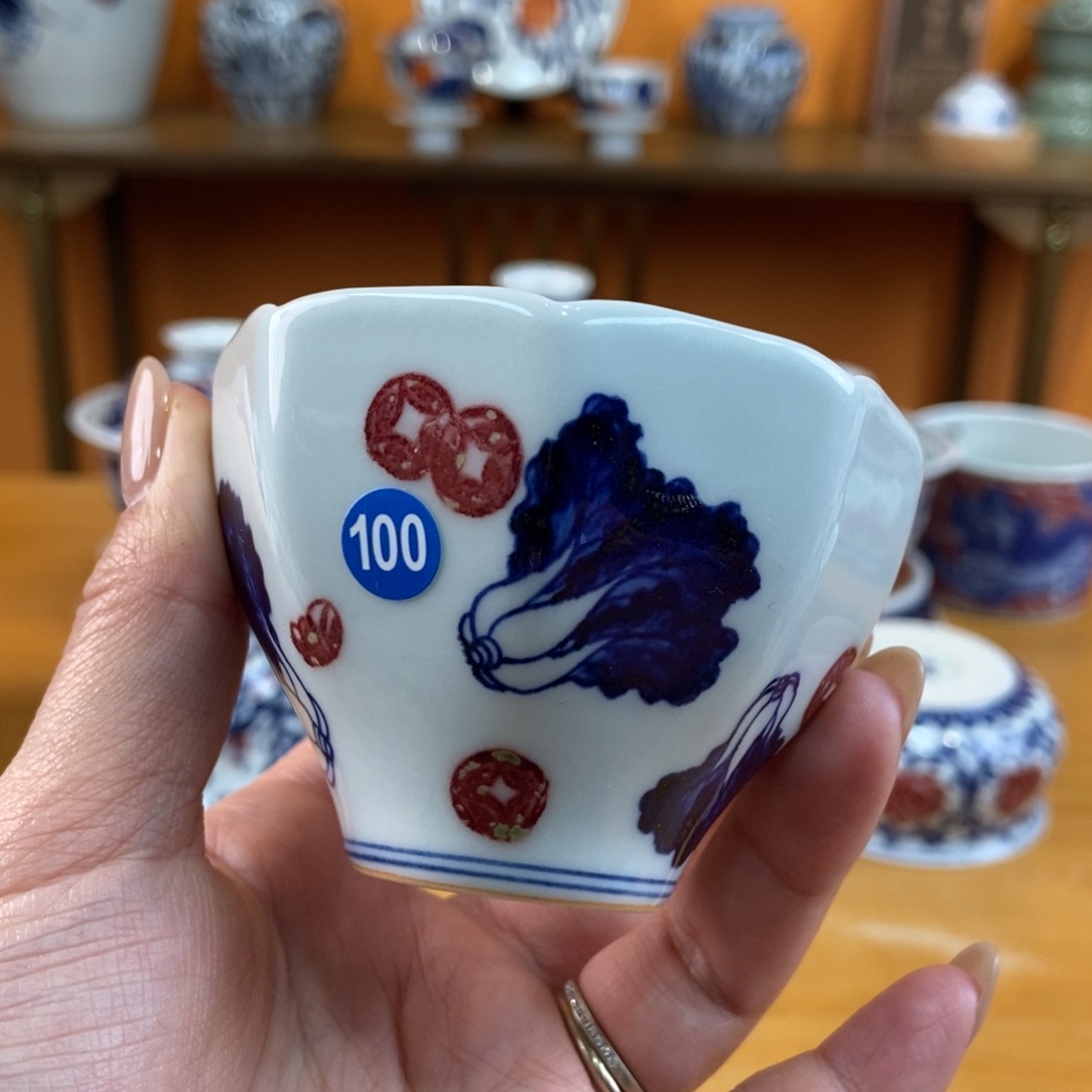 手绘现代茶具非古董