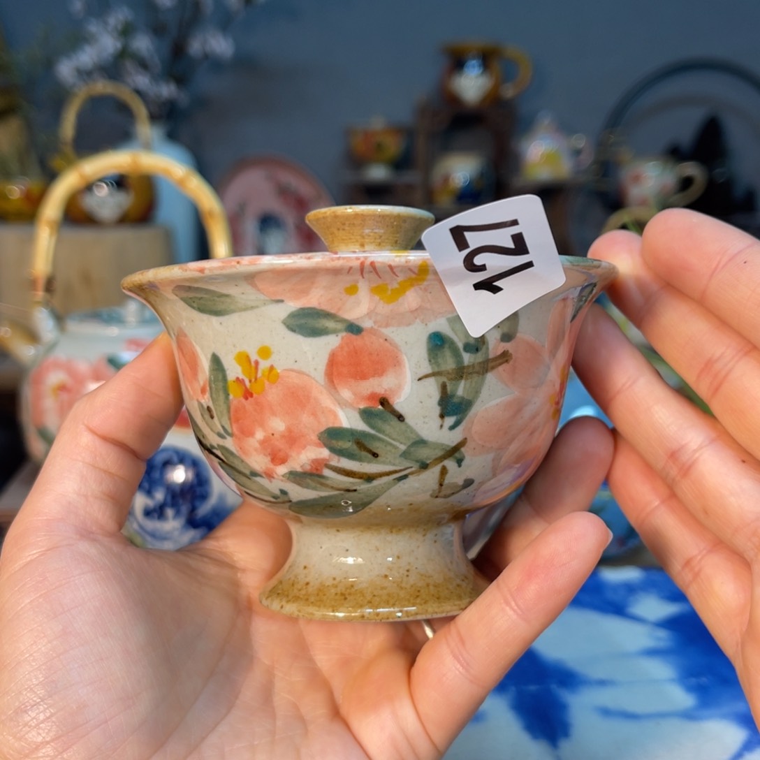 杯素浅陶瓷手工手绘