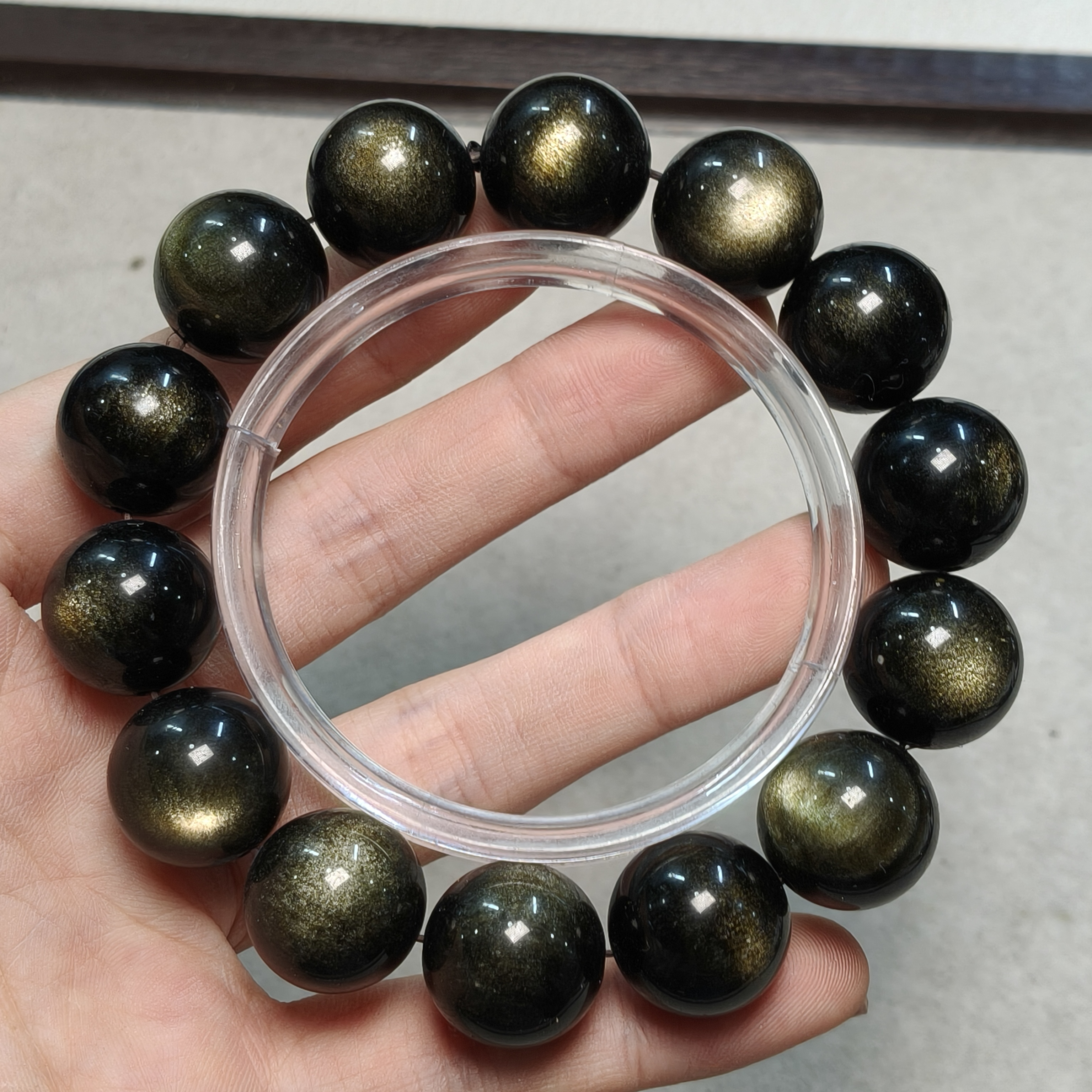 A105 金曜石卡1.6圆珠单圈手串