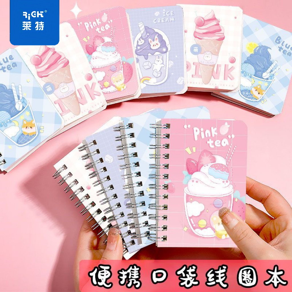 莱特线圈口袋本A7小笔记本子侧翻便携迷你横线学生随身记事本