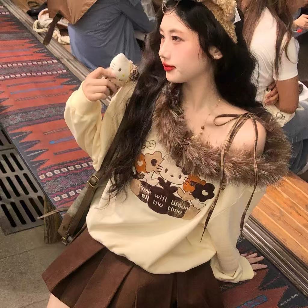 小也推荐【软妹Kitty】日系甜美半身百褶裙+上衣8962-1+8962