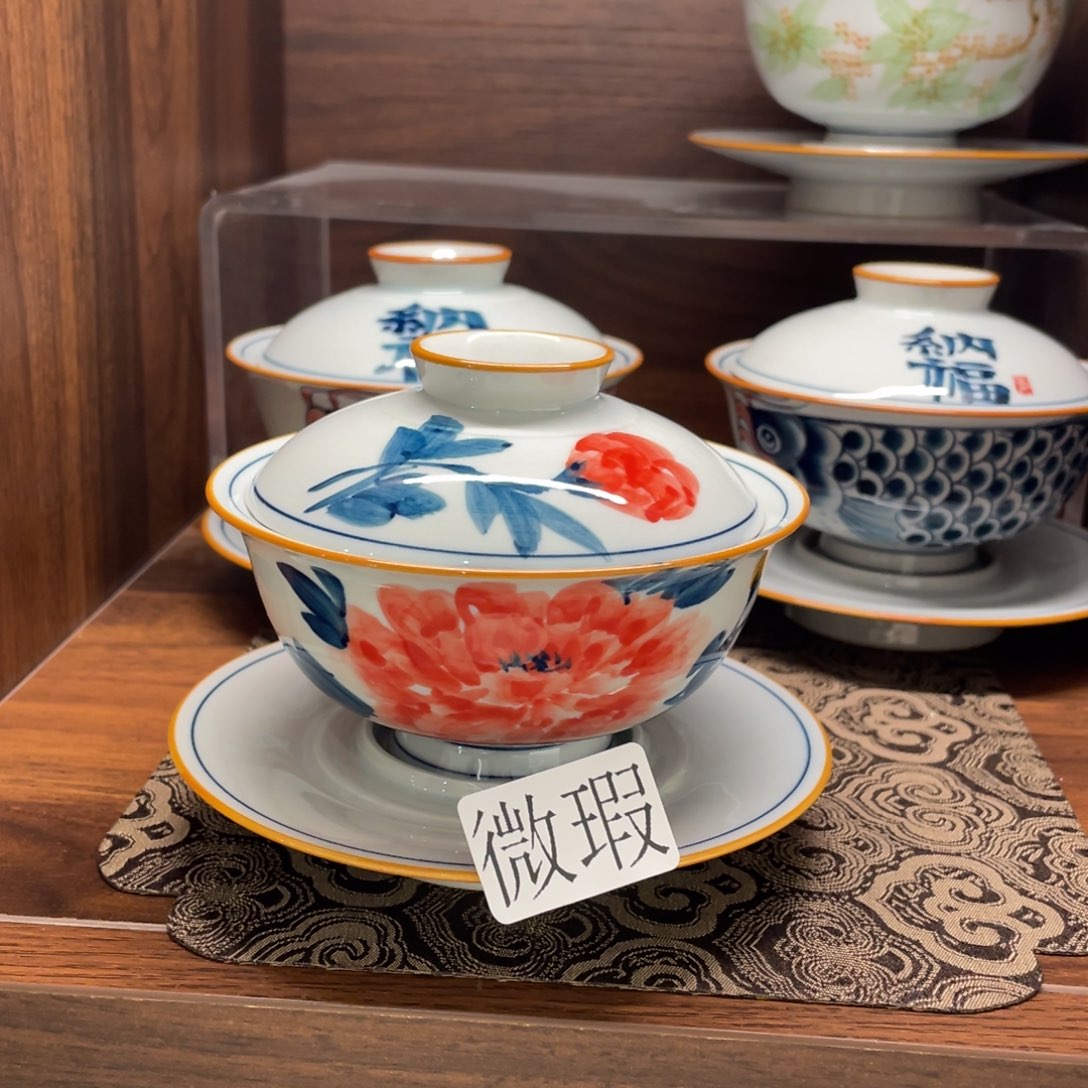 微瑕釉下彩纯手绘