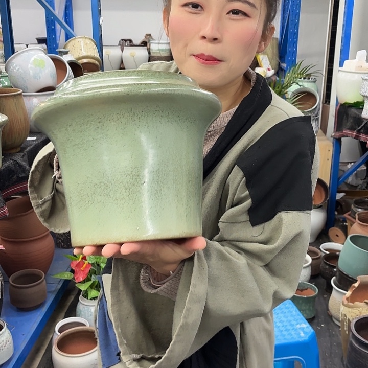 18×21 -粗陶花盆有孔-买买买