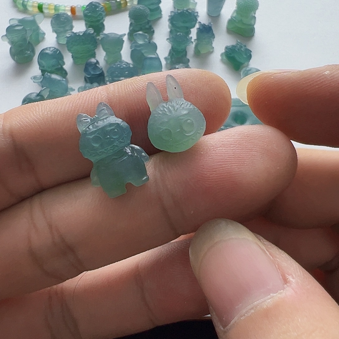 胖***叔未镶嵌定制翡翠两个