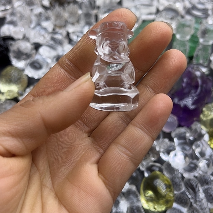 水晶吊坠未镶嵌摆件