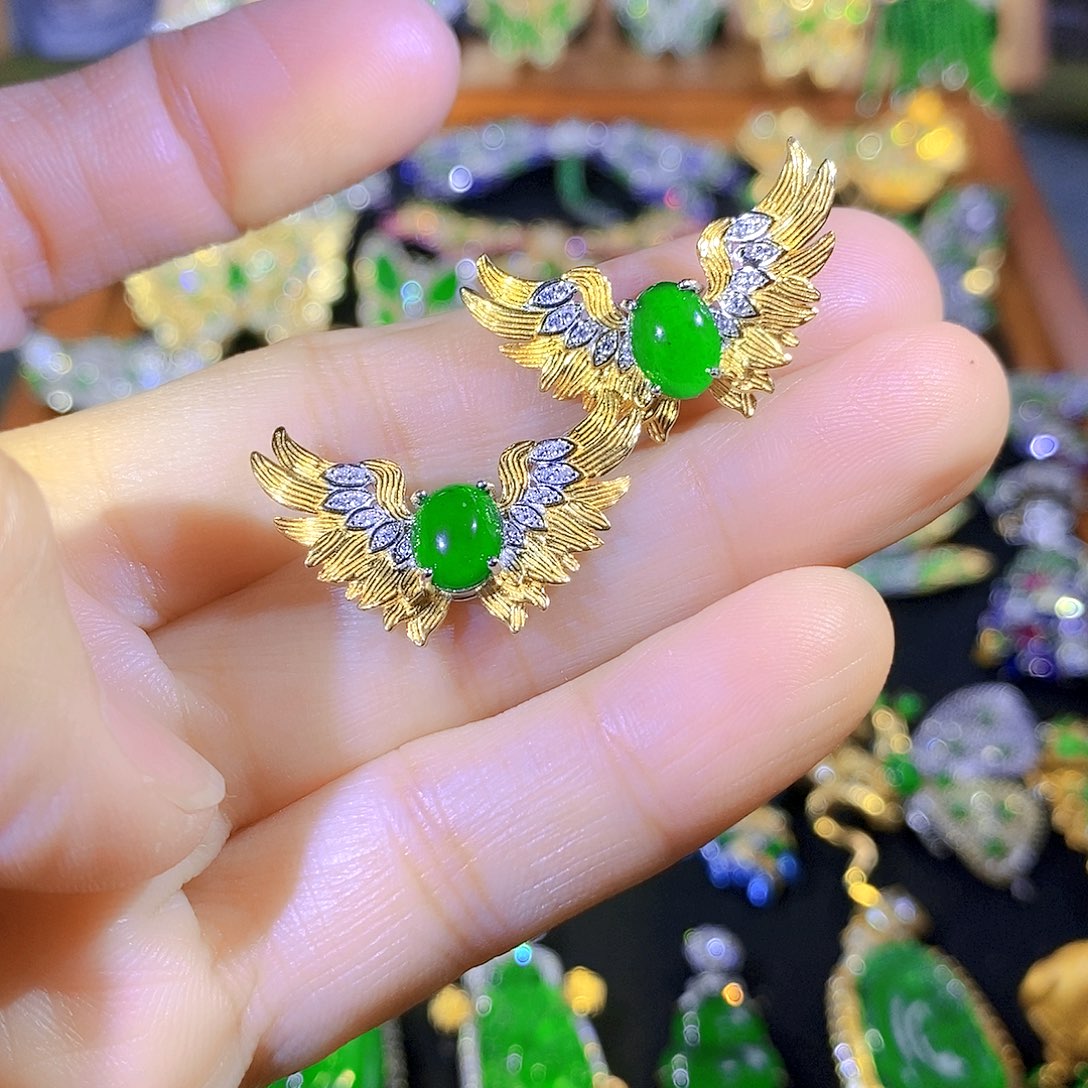 颈饰银S925镶嵌翡翠多样性发其一