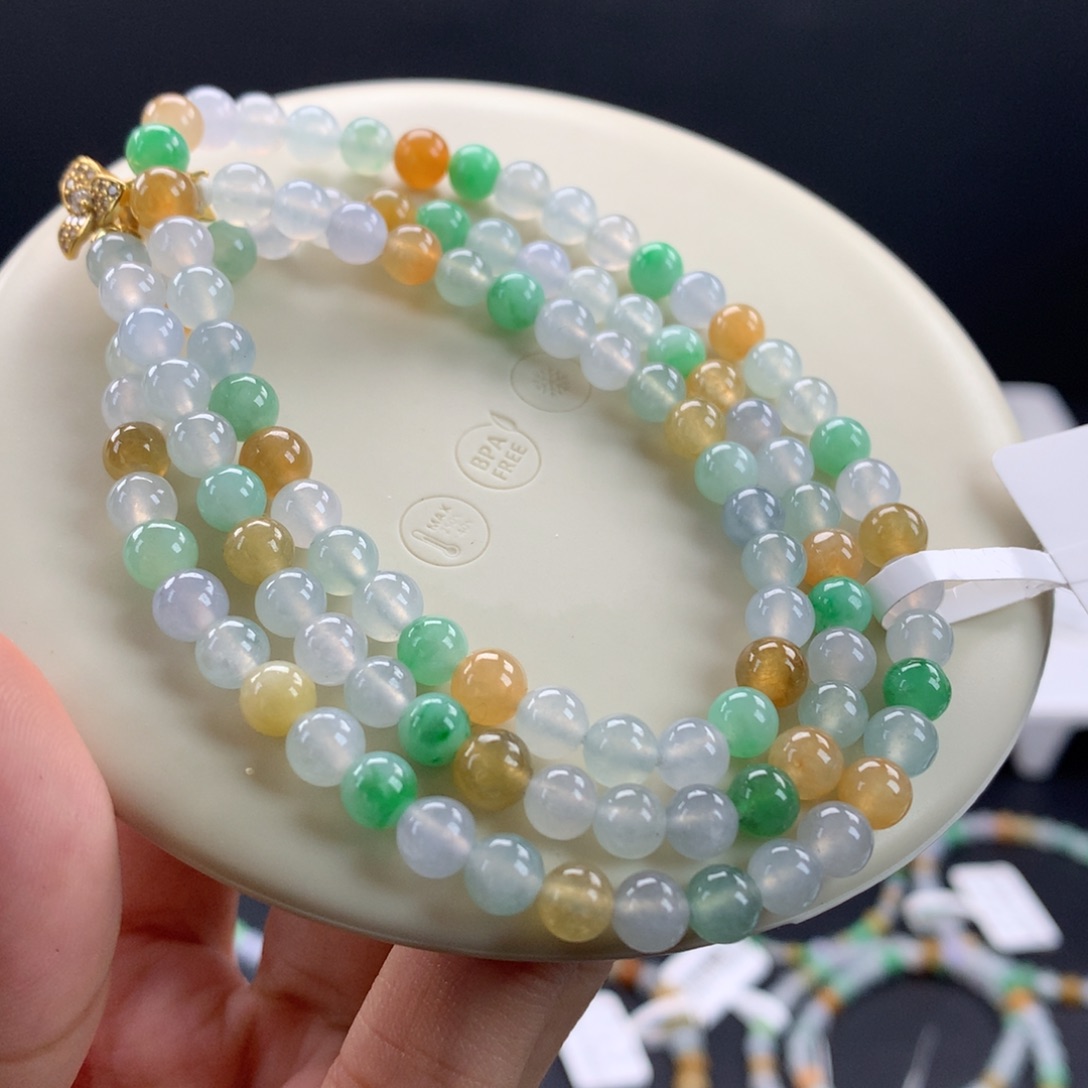 翡翠未镶嵌手链卡5