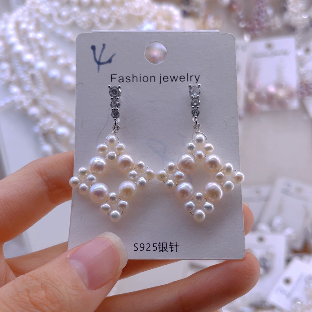未镶嵌耳饰淡水珍珠